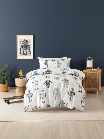 Retro Robot Duvet Cover Set