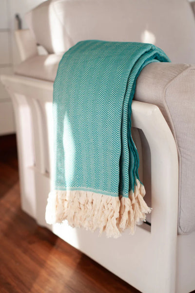 Herringbone Turkish Blanket/Throw