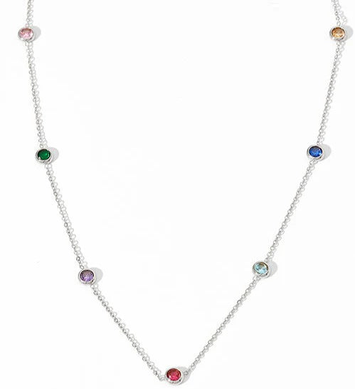 Rainbow Drop Necklace