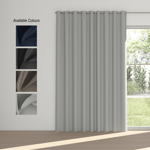 Midnight Eyelet Curtain (100% Blockout)