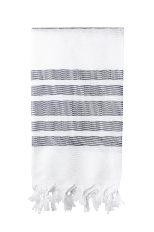 Herringbone Weave Turkish Towel 100x180 - Blue Willow Tree