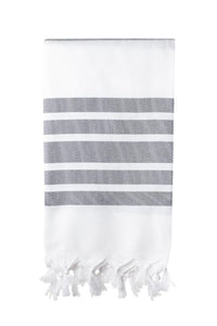 Herringbone Weave Turkish Towel 100x180 - Blue Willow Tree